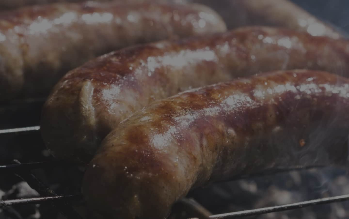 grilled sausage slider banner